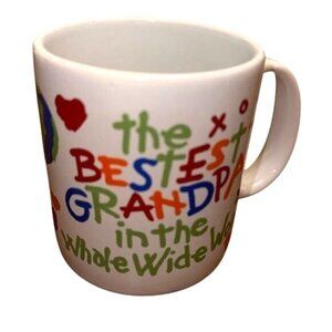 Bestest Grandpa Stoneware Coffee Mug 4" Tall Made In Thailand